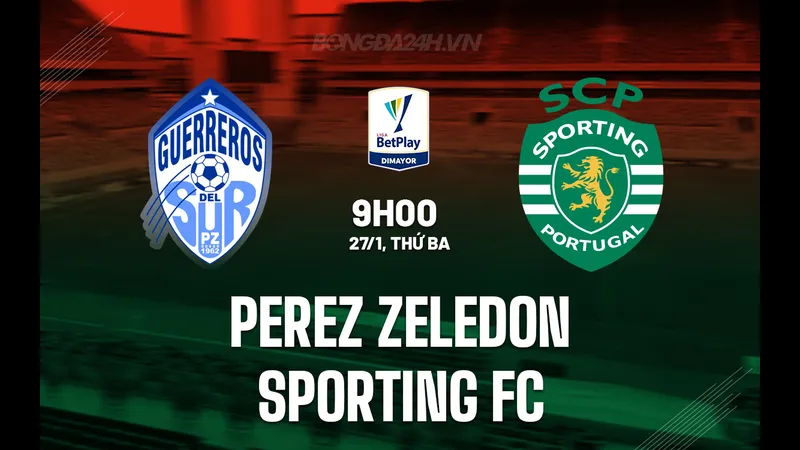 Cầu thủ Zeledon và Sporting FC tranh chấp quả bóng trên sân cỏ